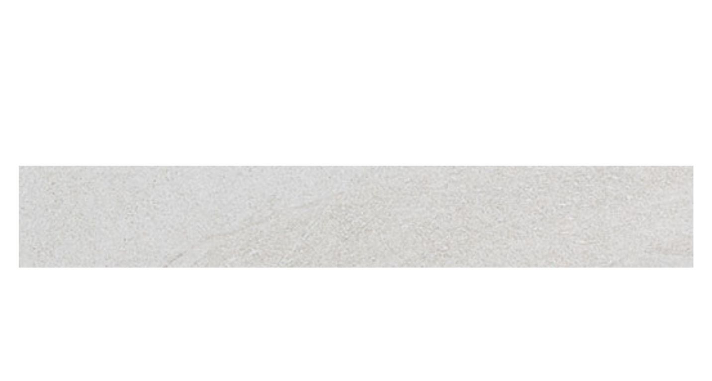 Plinthe carrelage PL HALLEY BLANC, aspect pierre , h 7.00 x L 60.00 cm