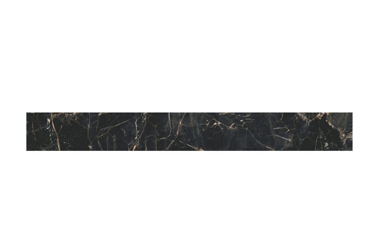 Plinthe carrelage PL EBENE NOIR MAT, aspect marbre , h 7.00 x L 60.00 cm