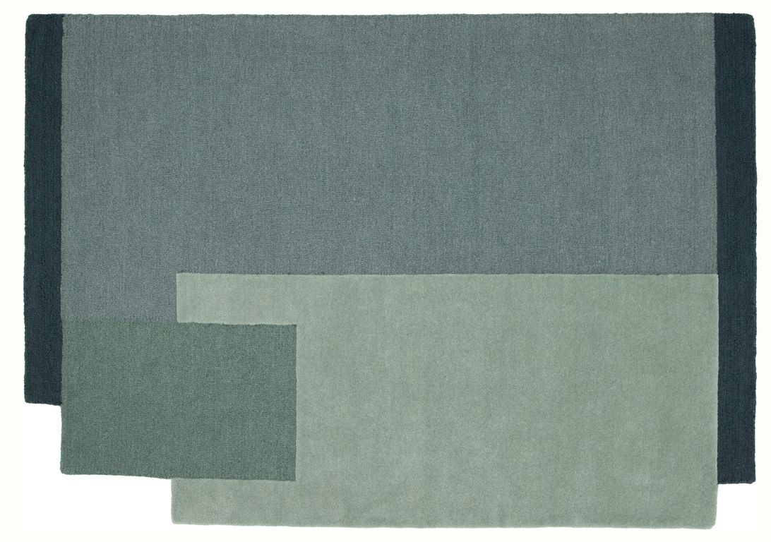 Tapis SANA , géométrique  VERT