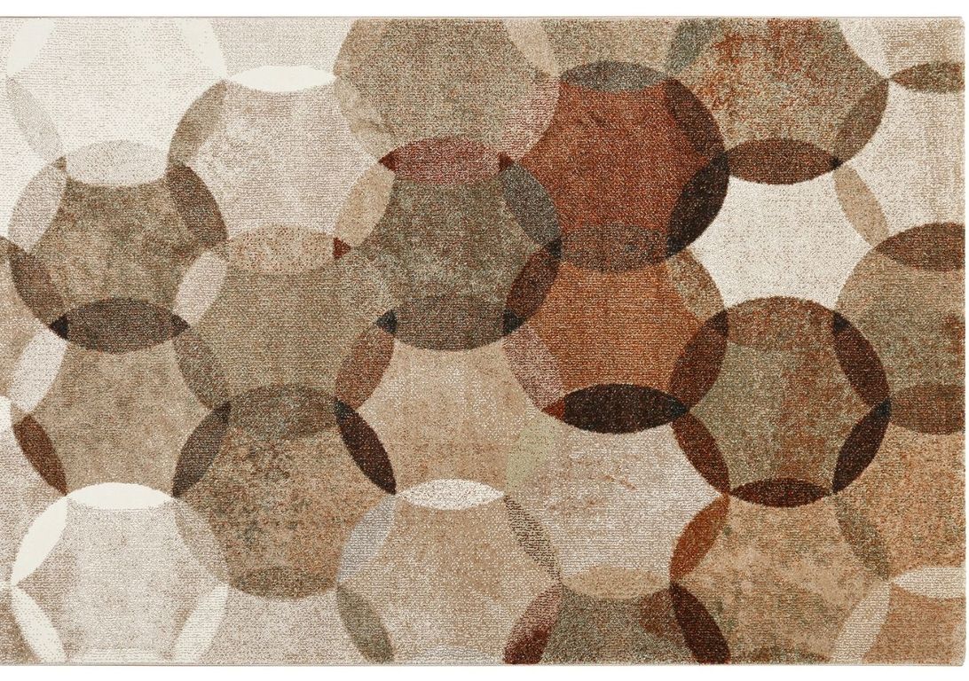 Tapis MODERNINA Esprit, géométrique  marron rouille