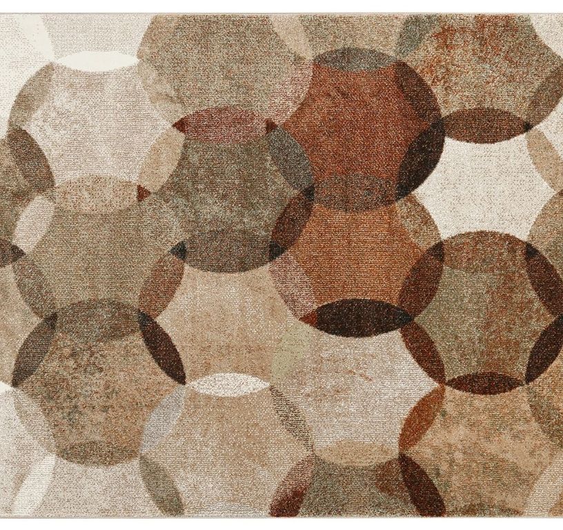 Tapis MODERNINA Esprit, géométrique  marron rouille