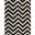 Tapis ZIGZAG. ,  noir