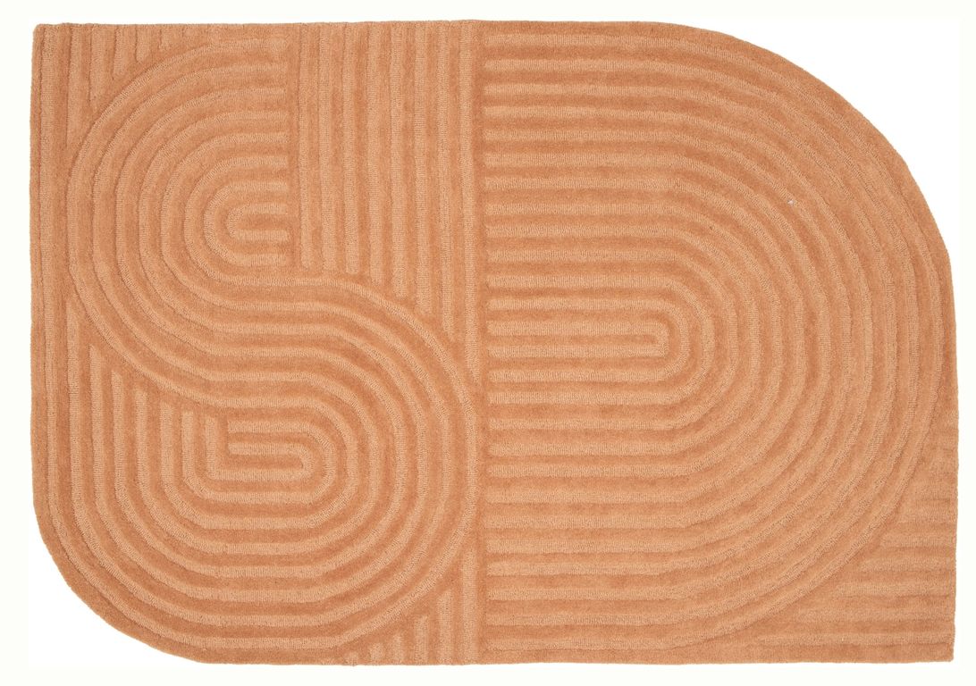 Tapis SILOE , géométrique  TERRACOTTA