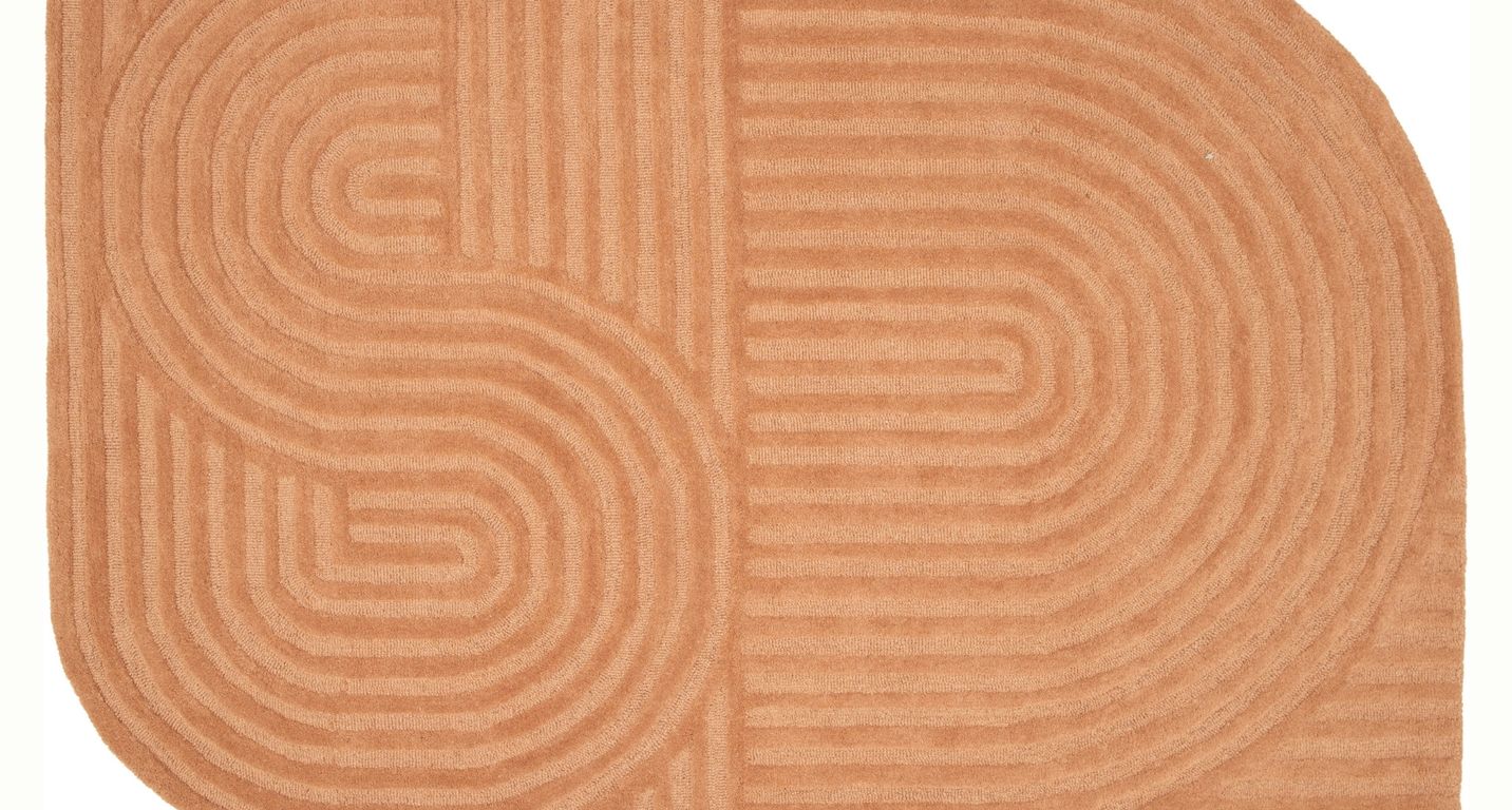 Tapis SILOE , géométrique  TERRACOTTA