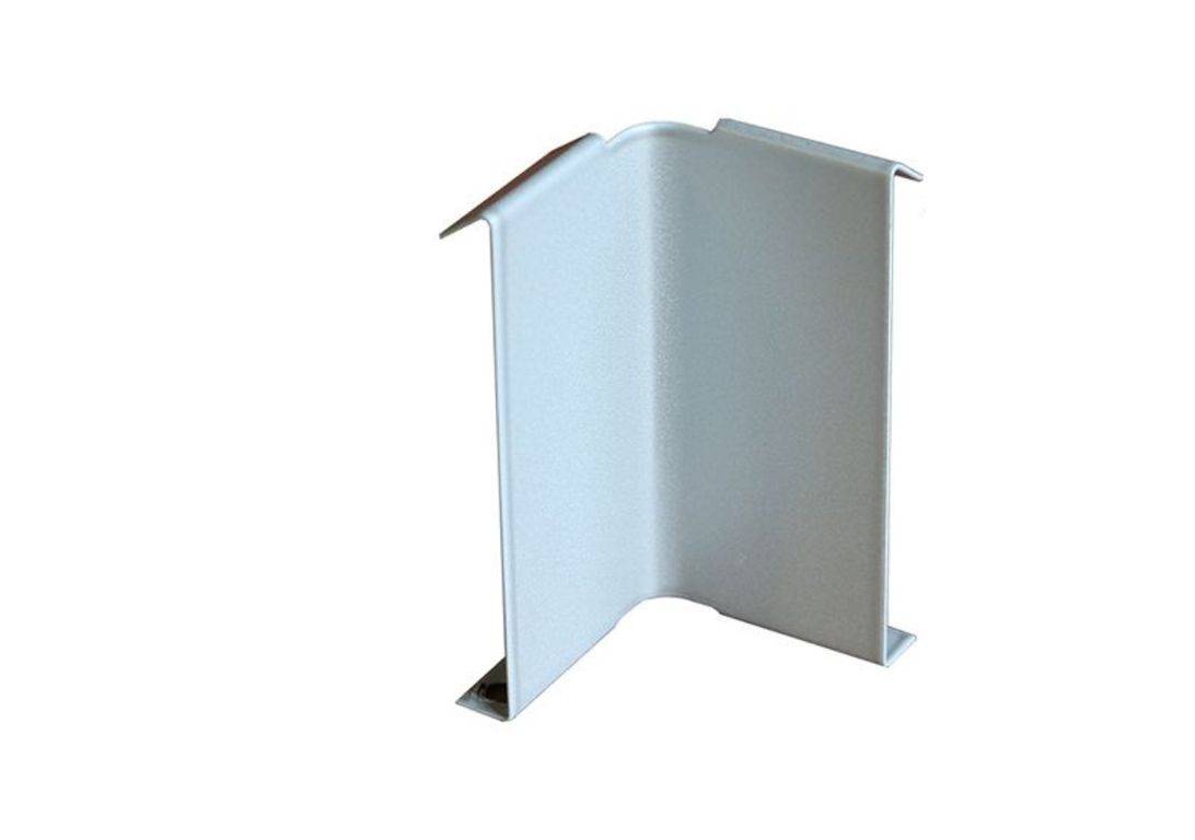 Jonction Angle Rentrant 10 cm  Jonction Angle Rentrant 10 cm Gris Aluminium, aluminium, décor Aluminium , l.10.00 x L. 3.50 cm