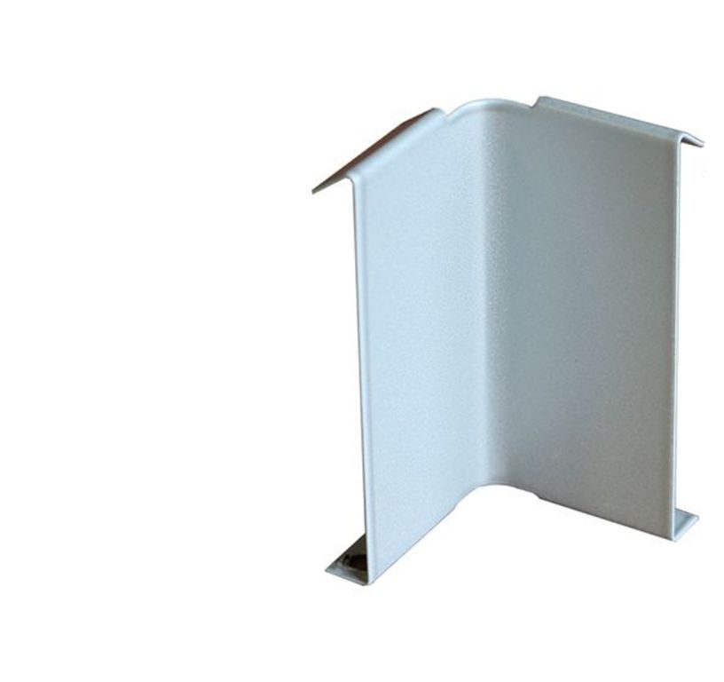 Jonction Angle Rentrant 10 cm  Jonction Angle Rentrant 10 cm Gris Aluminium, aluminium, décor Aluminium , l.10.00 x L. 3.50 cm