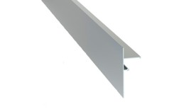 Profilé de Finition Clipsable 10 cm Gris Aluminium