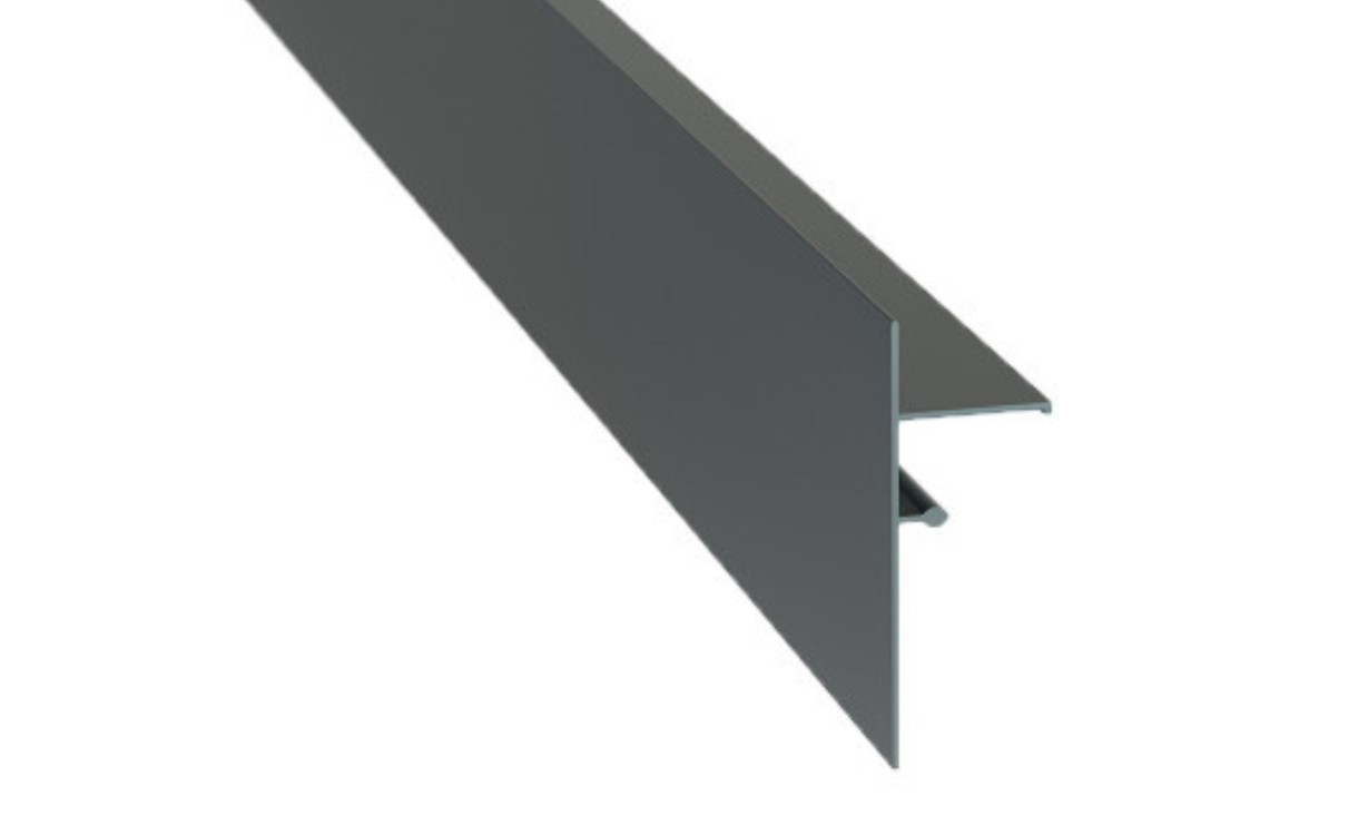 Profilé de Finition Clipsable 10 cm Gris Anthracite