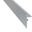 Profilé de finition Profilé de finition clipsable 7 cm Profilé de finition clipsable 7 cm Gris Aluminium, aluminium, décor Aluminium , l.7.00 x L. 240.00 cm