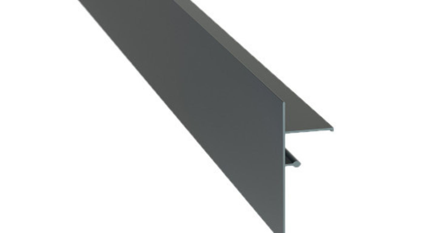 Profilé de finition Profilé de finition clipsable 7 cm Profilé de finition clipsable 7 cm Gris Anthracite, aluminium, décor Anthracite, l.7.00 x L. 240.00 cm