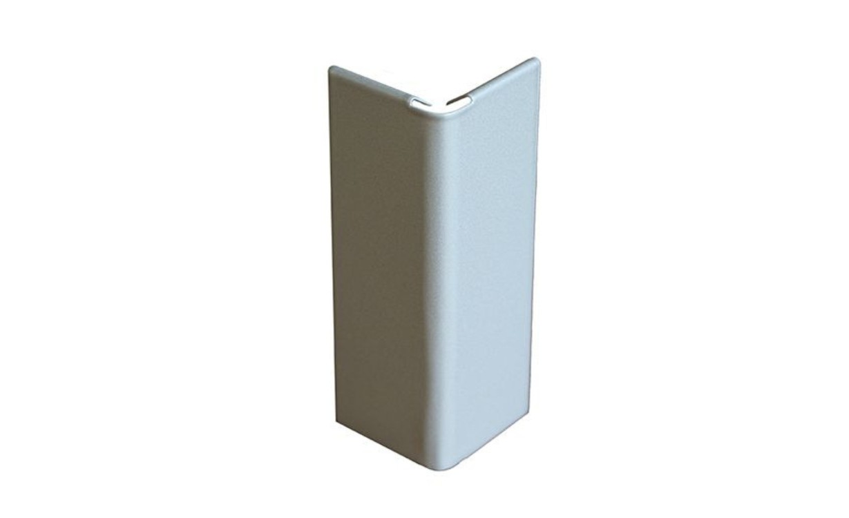 Jonction Angle Sortant 7 cm Gris Aluminium