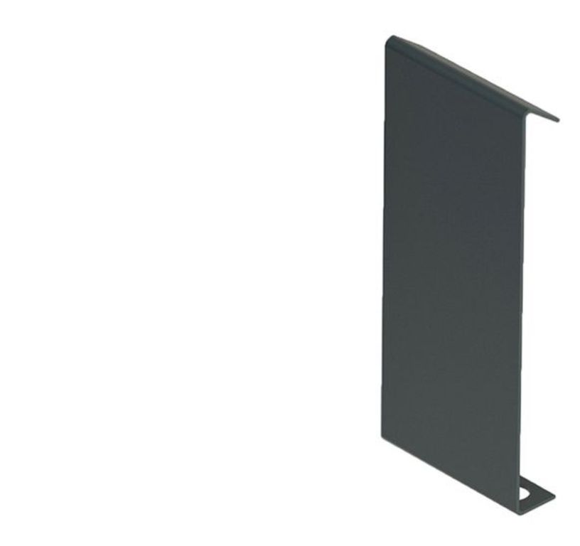 JONCTION DROITE 7CM Jonction droite 7 cm pour profilé de finition Gris Anthracite, aluminium, décor Anthracite, l.7.00 x L. 0.60 cm