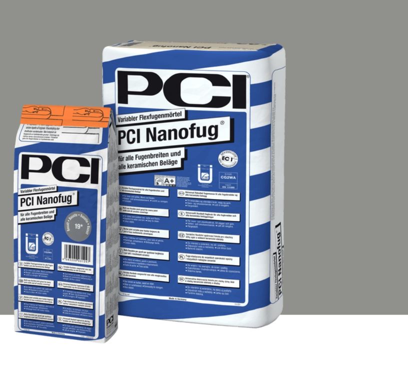 Mortier de jointoiement carrelage  NANOFUG 4KG, pour sols Carrelage, coloris Gris ciment, 4.00 kg