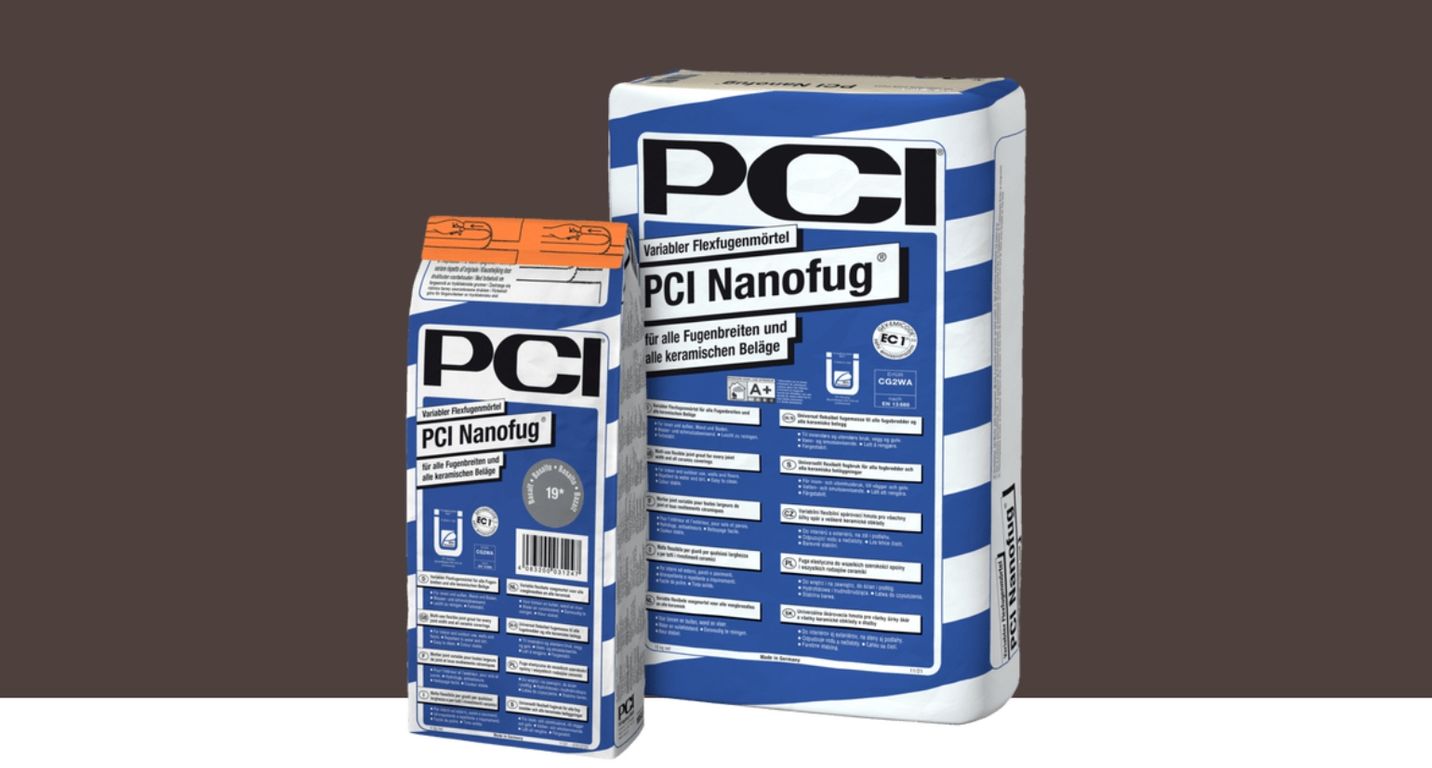 Mortier de jointoiement carrelage  NANOFUG 4KG, pour sols Carrelage, coloris Marron foncé, 4.00 kg