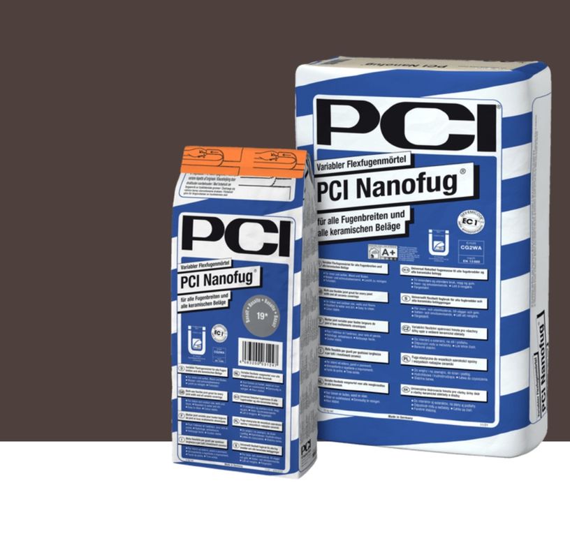 Mortier de jointoiement carrelage  NANOFUG 4KG, pour sols Carrelage, coloris Marron foncé, 4.00 kg