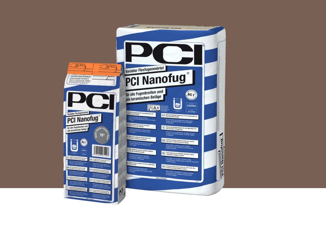 Mortier de jointoiement carrelage  NANOFUG 4KG, pour sols Carrelage, coloris Marron, 4.00 kg