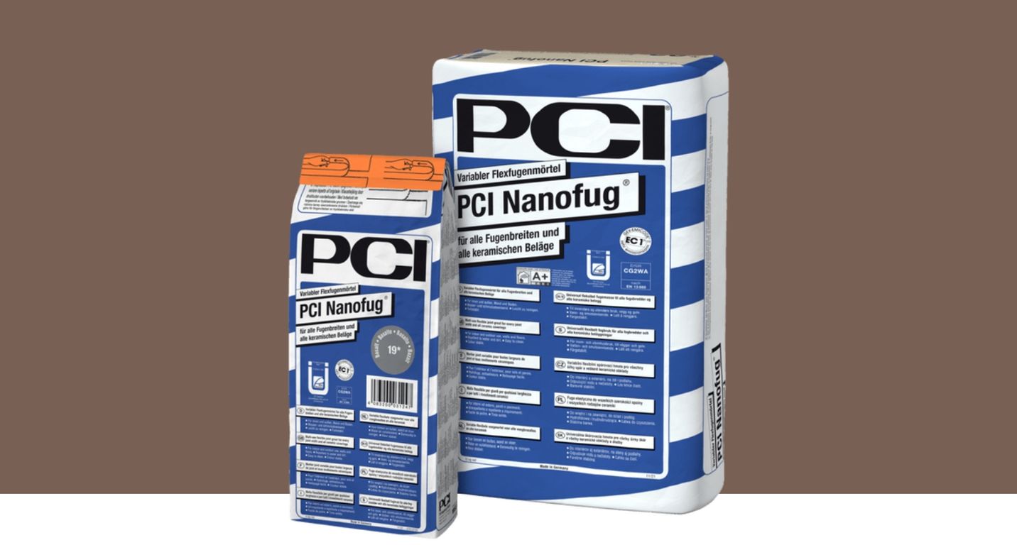 Mortier de jointoiement carrelage  NANOFUG 4KG, pour sols Carrelage, coloris Marron, 4.00 kg