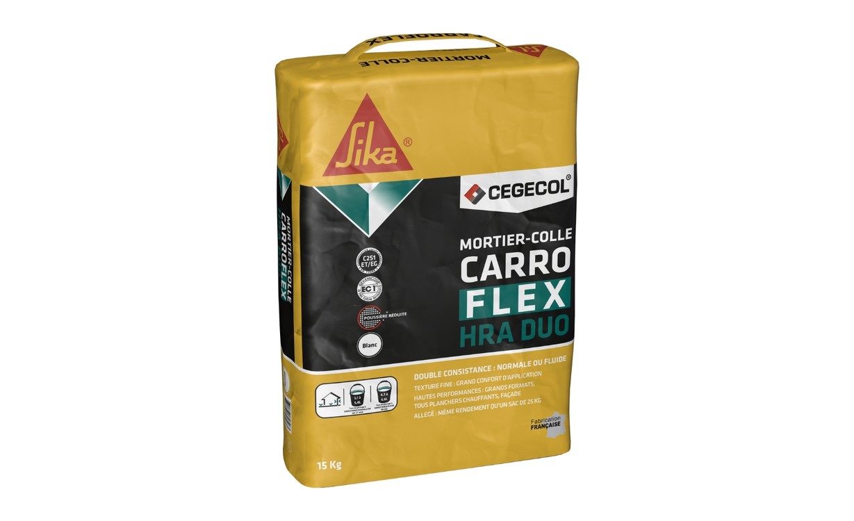 Mortier-colle  Carroflex HRA DUO 15kg, pour sols Accessoire Carrelage, , 15.00 kg