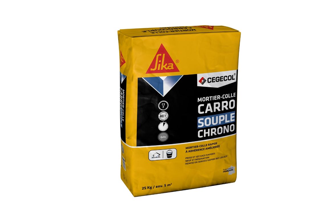 Mortier-colle  Carrosouple chrono 25kg, pour sols Carrelage, , 25.00 kg