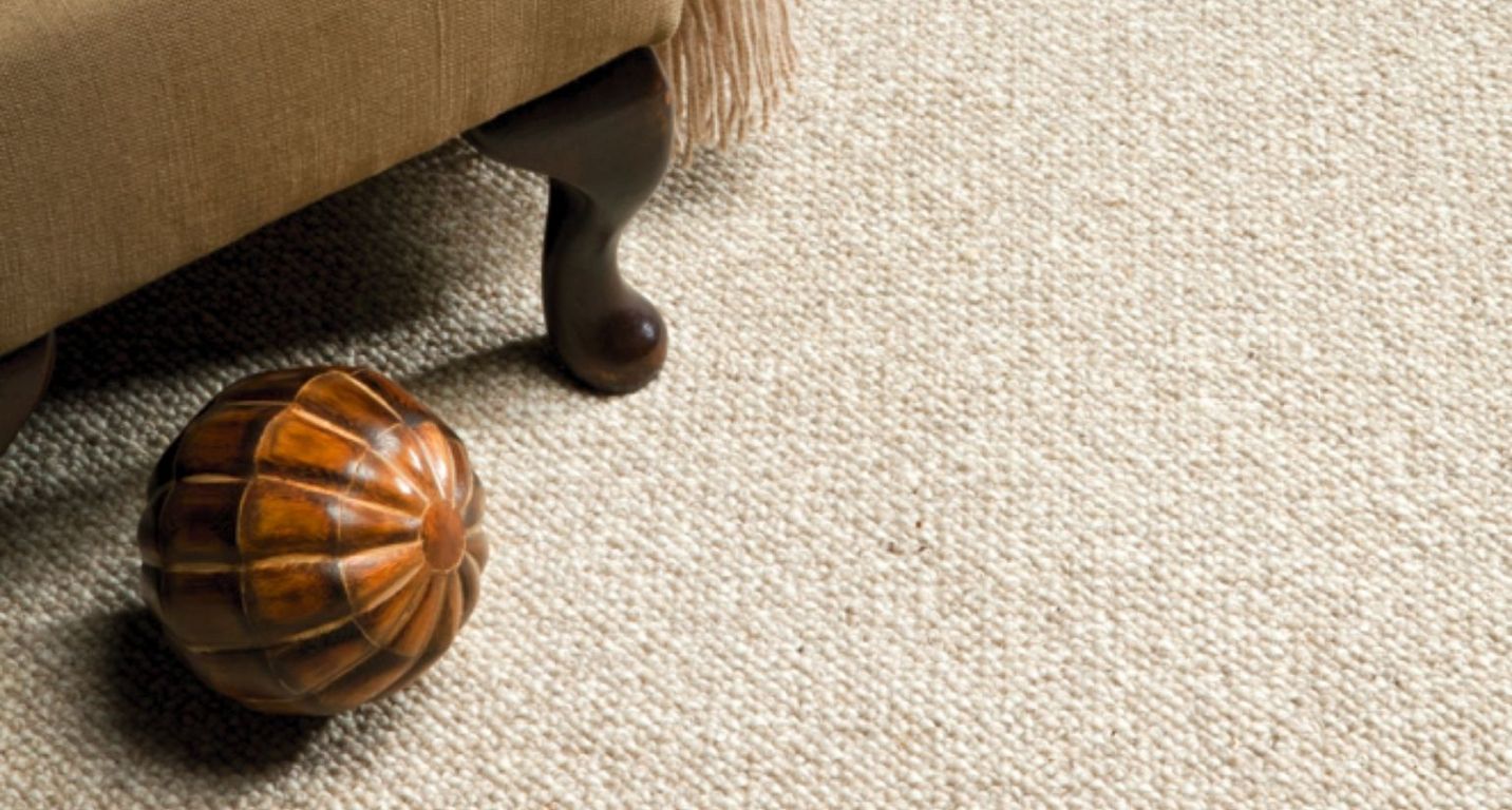 Moquette bouclée LONDON 4M, col sable, rouleau 4.00 m