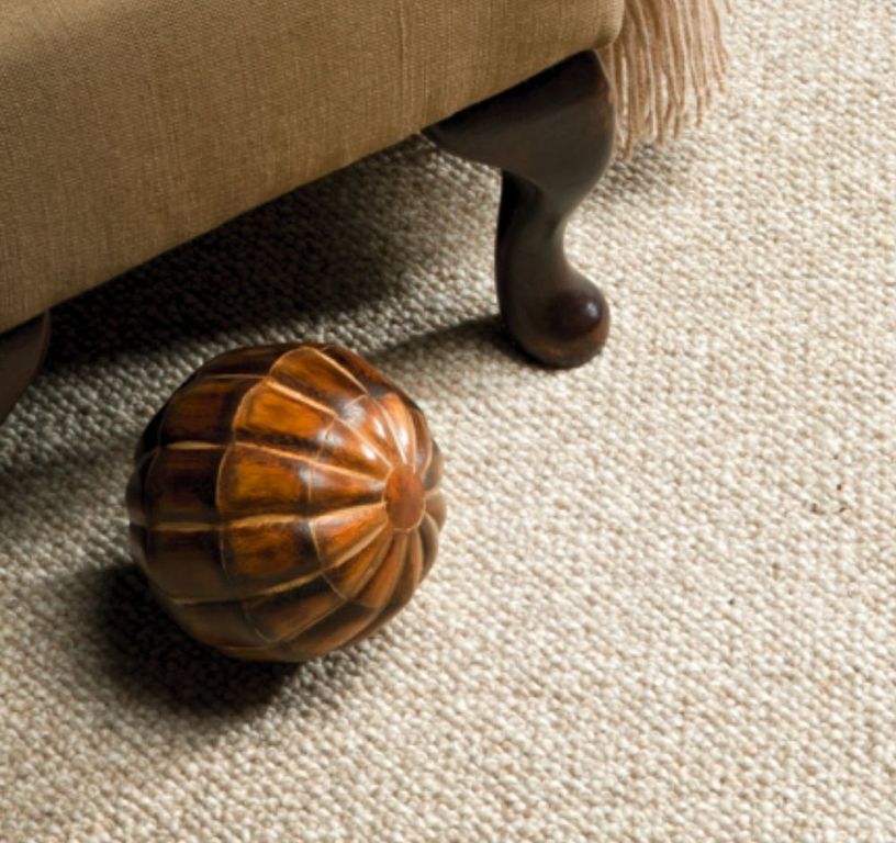 Moquette bouclée LONDON 4M, col sable, rouleau 4.00 m