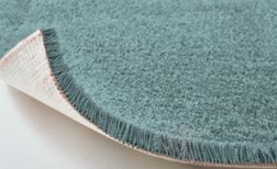 Moquette velours SATIN 5M, col vert bouteille, rouleau 5.00 m