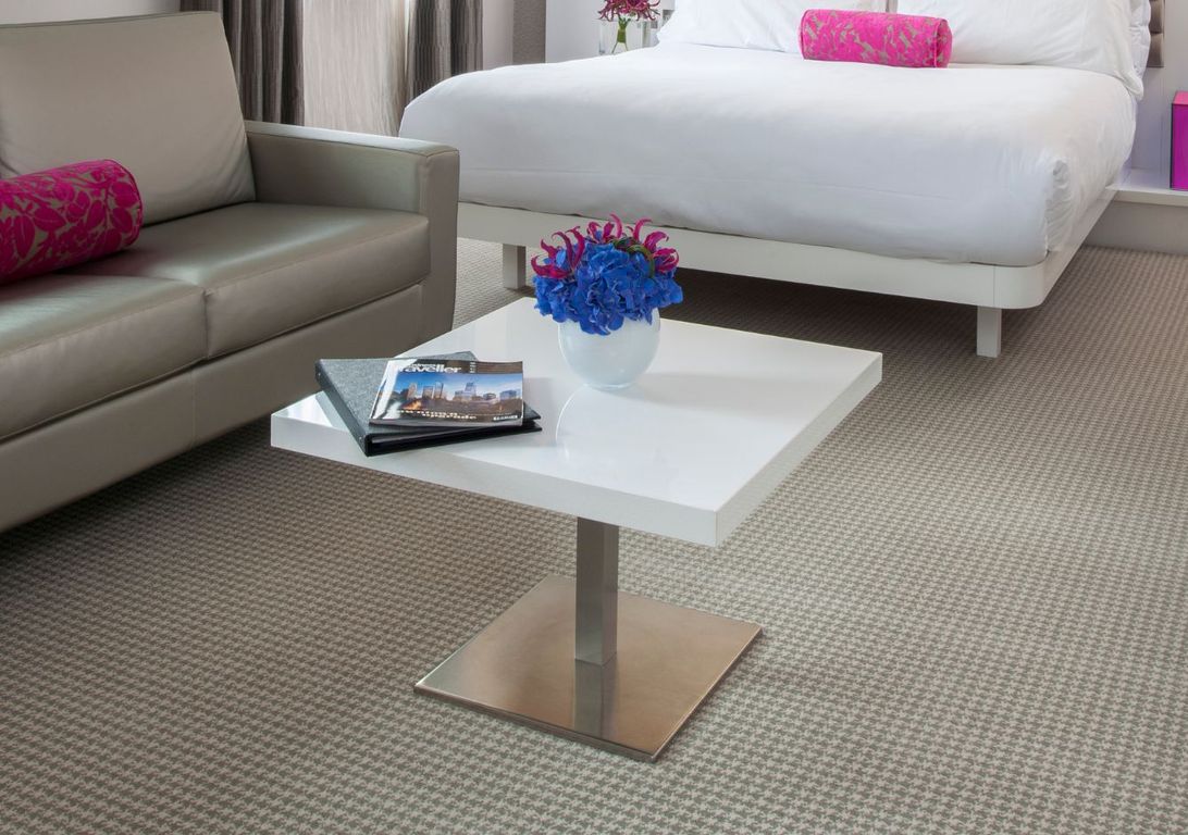 Moquette imprimée CHIC 4M, col vert kaki, rouleau 4.00 m