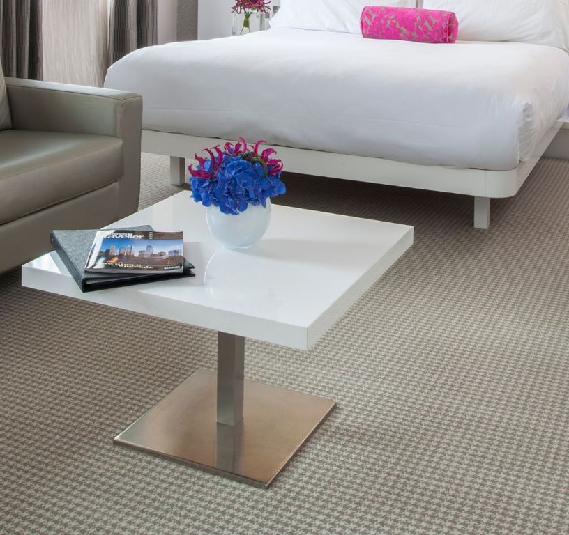 Moquette imprimée CHIC 4M, col vert kaki, rouleau 4.00 m