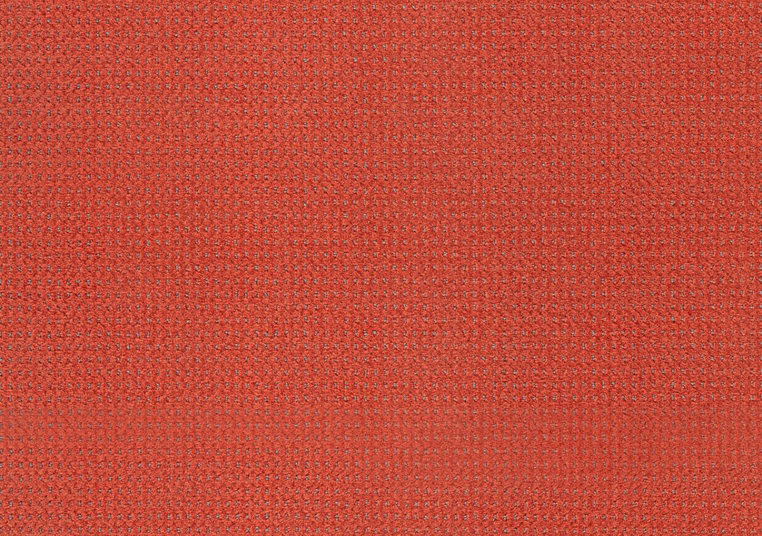 Moquette velours BACCARAT, col rouge orangé, rouleau 4.00 m