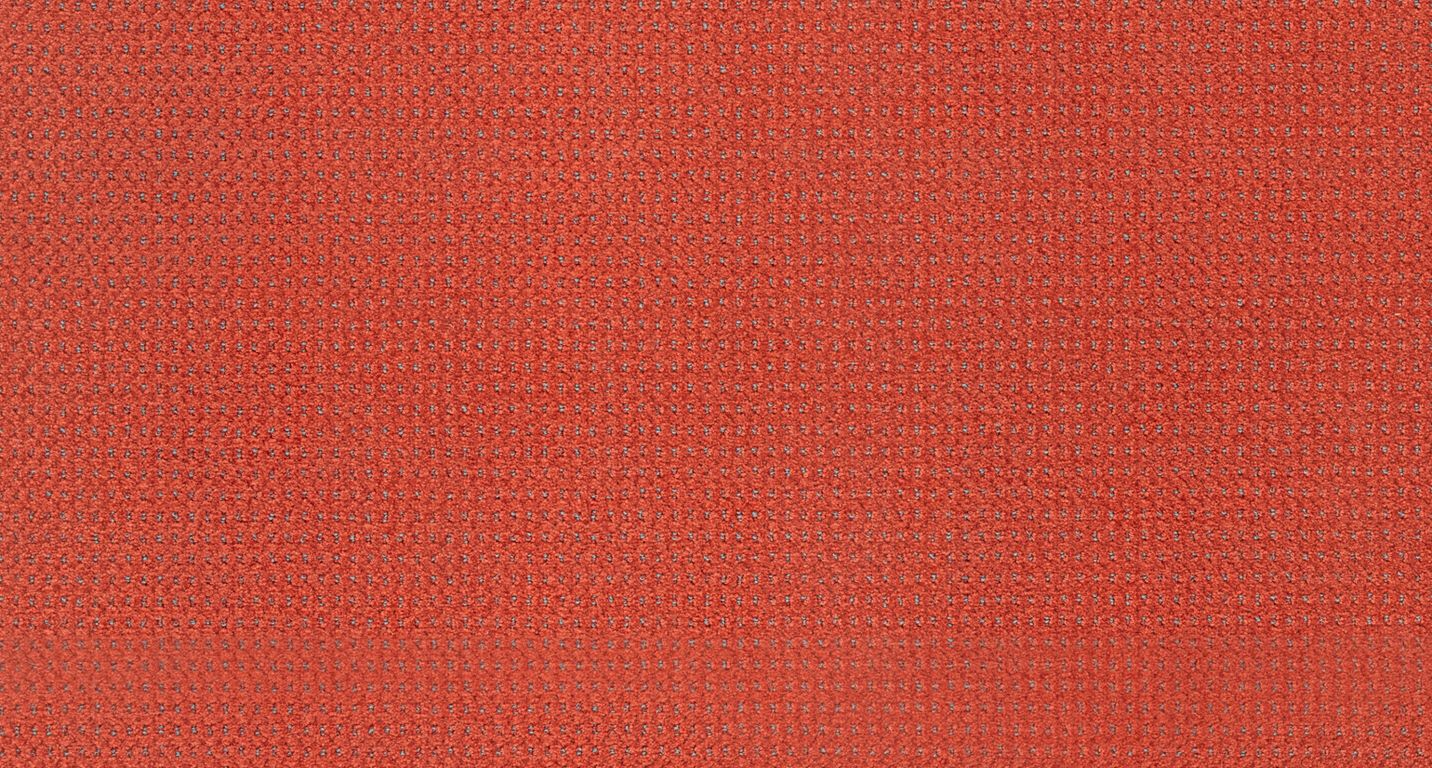 Moquette velours BACCARAT, col rouge orangé, rouleau 4.00 m