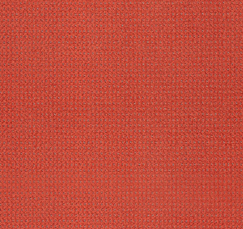 Moquette velours BACCARAT, col rouge orangé, rouleau 4.00 m