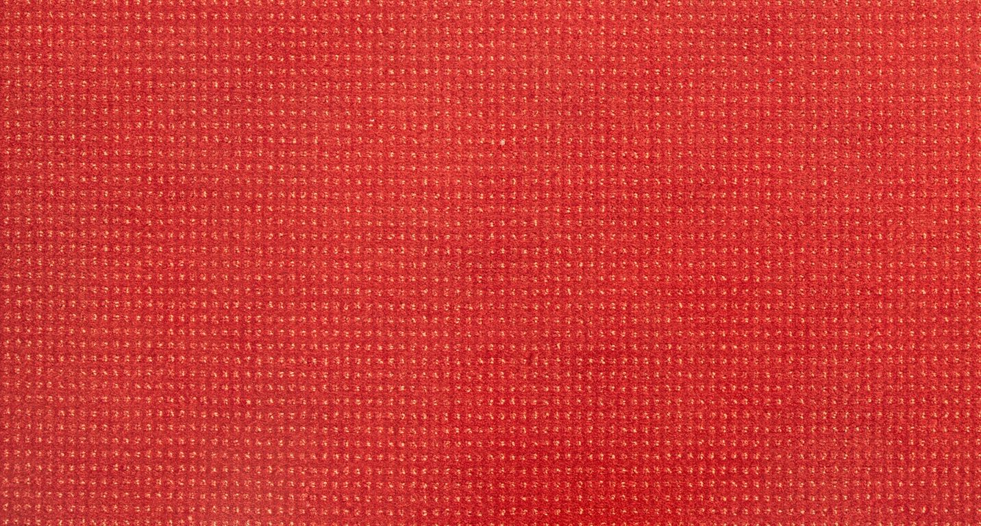 Moquette velours BACCARAT, col rouge vif, rouleau 4.00 m