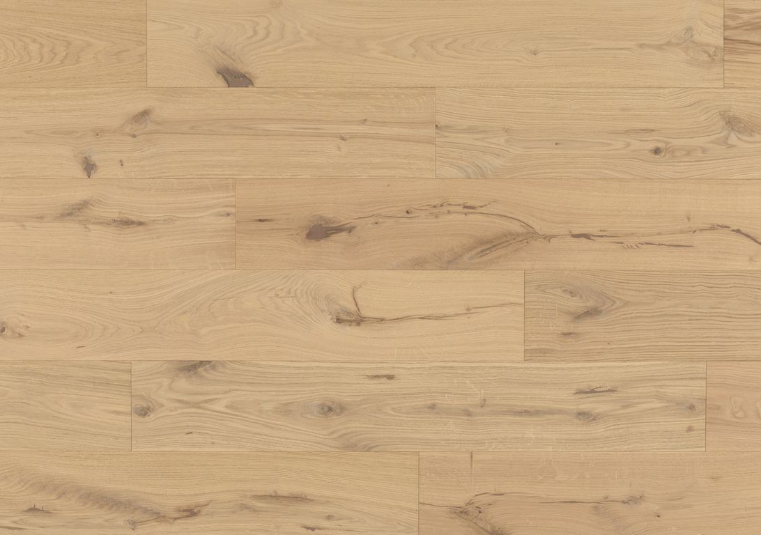 Parquet contrecollé PAVILLON 190 CHENE VINTAGE, chêne marron clair, verni, larg. 19.00 cm