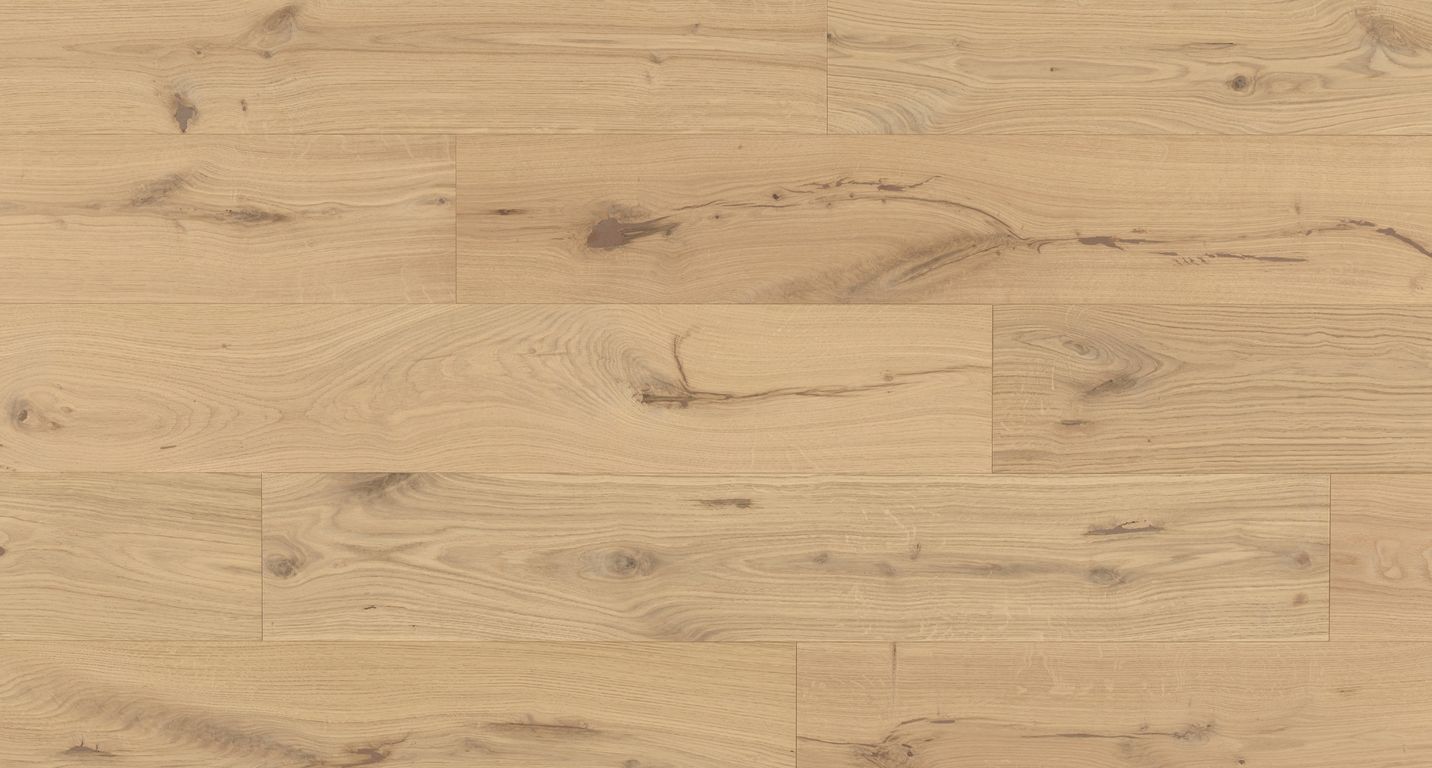 Parquet contrecollé PAVILLON 190 CHENE VINTAGE, chêne marron clair, verni, larg. 19.00 cm