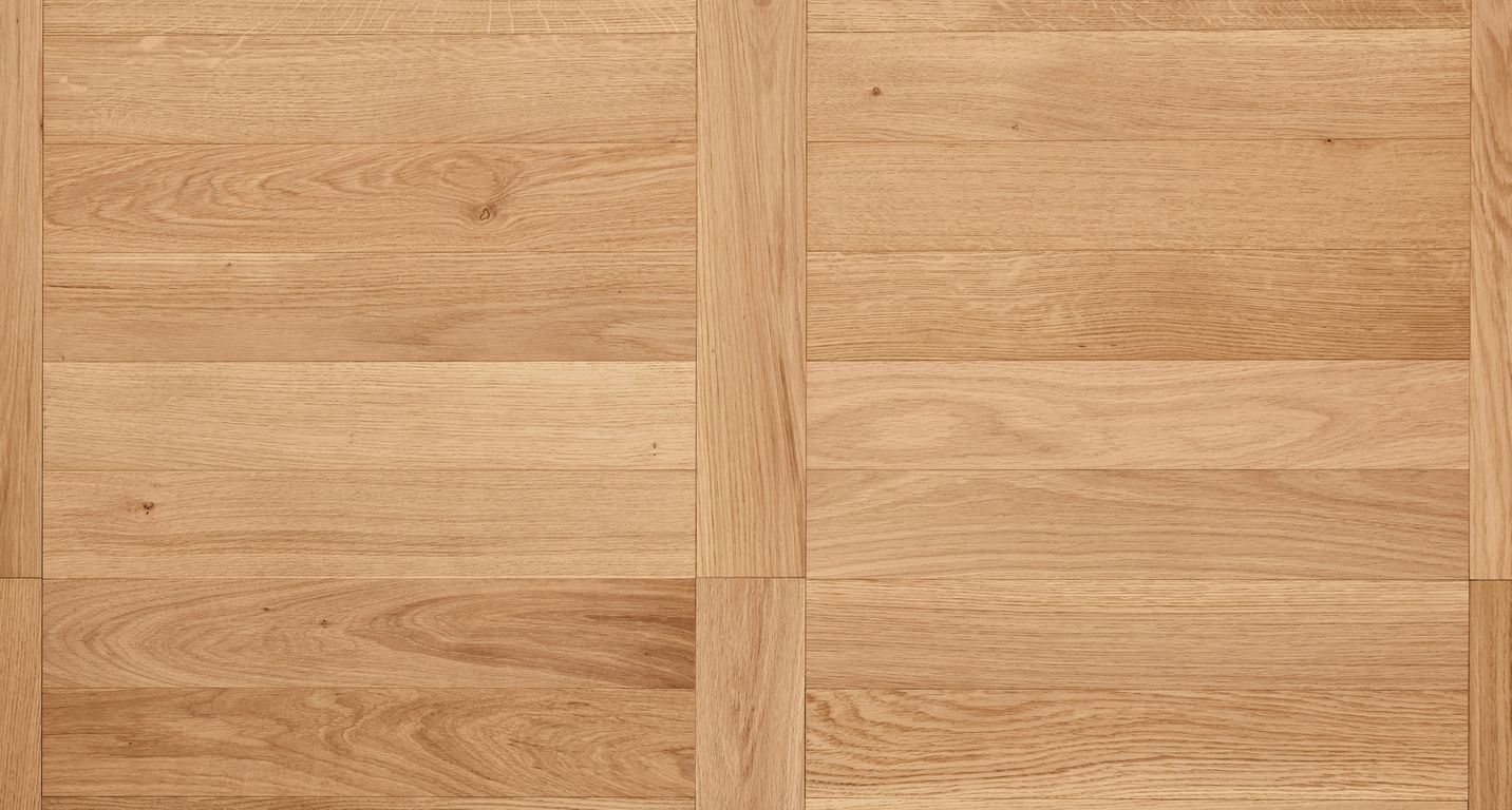 Parquet contrecollé MODULO BATON ROMPU 90 CHENE AUTHENTIQUE, chêne marron clair, verni, larg. 9.00 cm