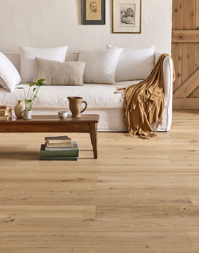 Parquet contrecollé FERME 190 CHÊNE VINTAGE, chêne naturel, verni, larg. 19.00 cm