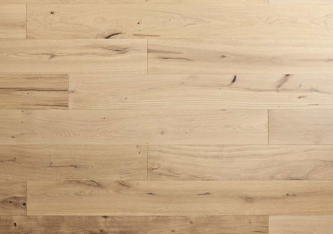 Parquet contrecollé FERME 190 CHÊNE VINTAGE, chêne blanc, verni, larg. 19.00 cm