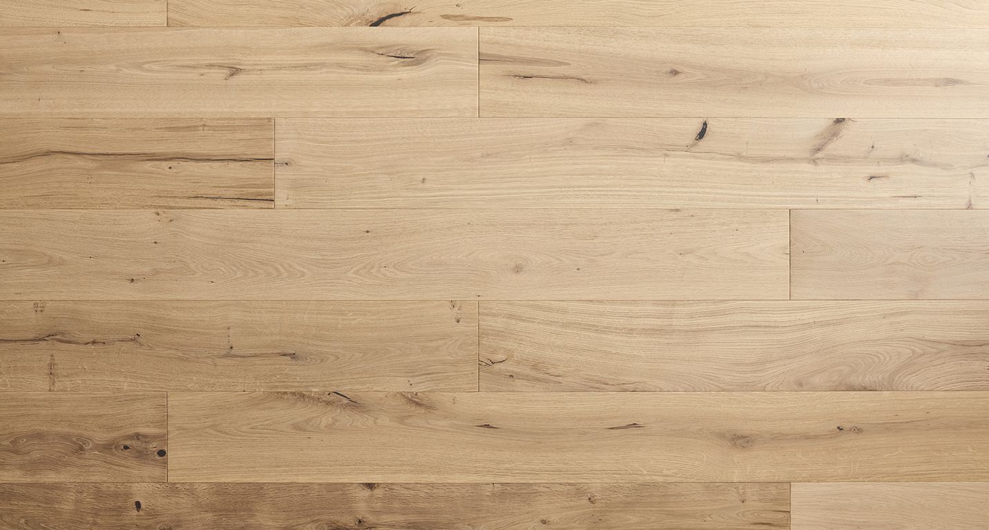 Parquet contrecollé FERME 190 CHÊNE VINTAGE, chêne blanc, verni, larg. 19.00 cm