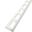 Profilé d'arrêt Arrêt de cornière 8mm  , aluminium, décor blanc laqué, l.0.02 x L. 250.00 cm