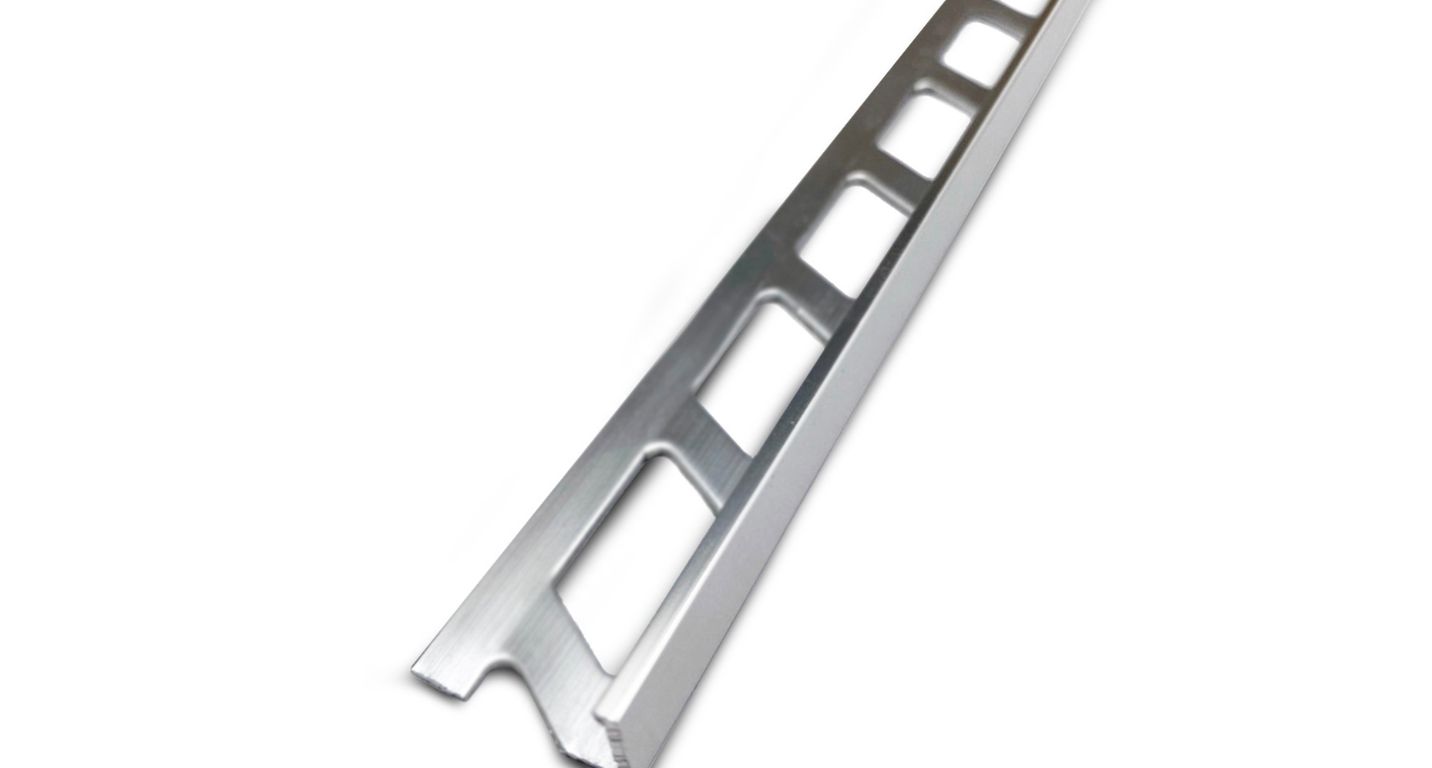 Profilé d'arrêt Arrêt de cornière 8mm  , aluminium, décor aluminium brillant, l.0.02 x L. 250.00 cm