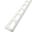 Profilé d'arrêt Arrêt de cornière 10mm  , aluminium, décor blanc laqué, l.0.02 x L. 250.00 cm