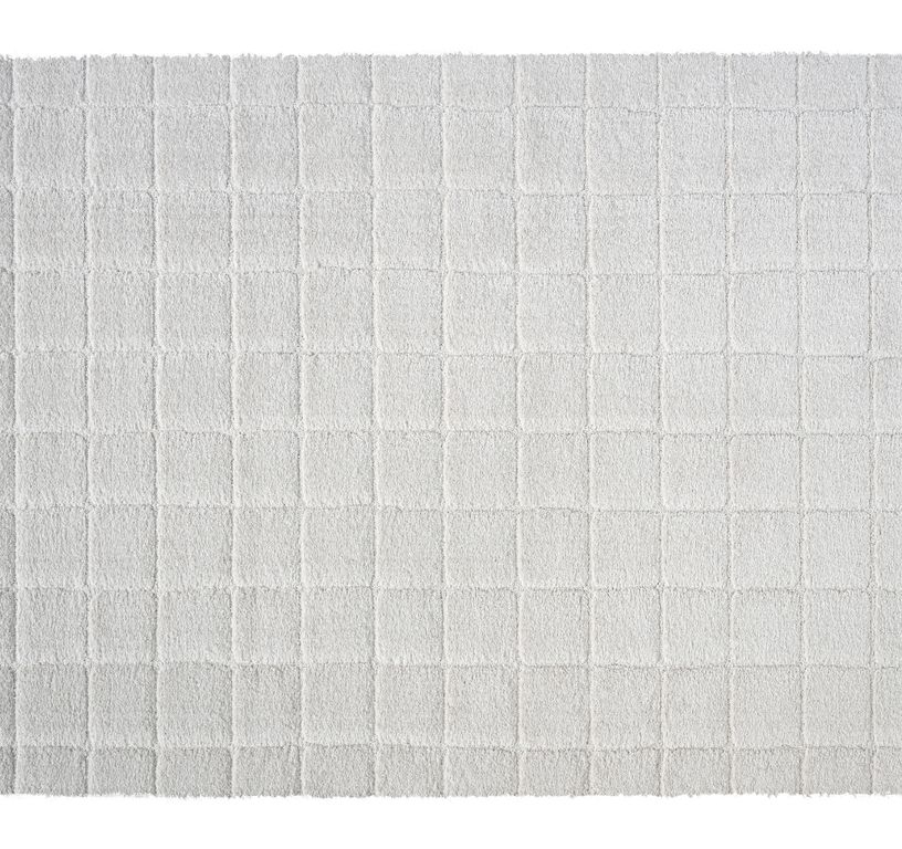 Tapis CASSANDRE , carreau  Beige