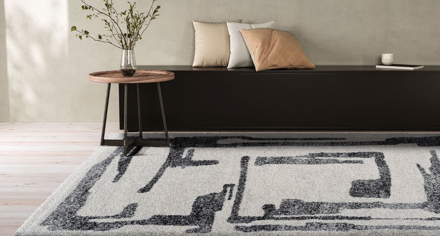 Tapis LEO ,   Beige / gris