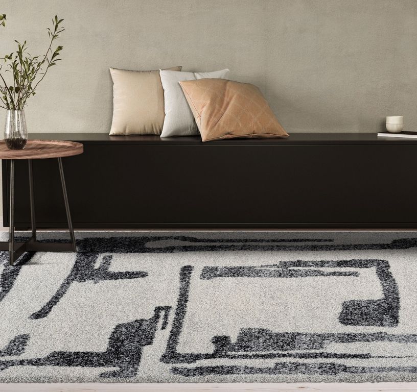 Tapis LEO ,   Beige / gris