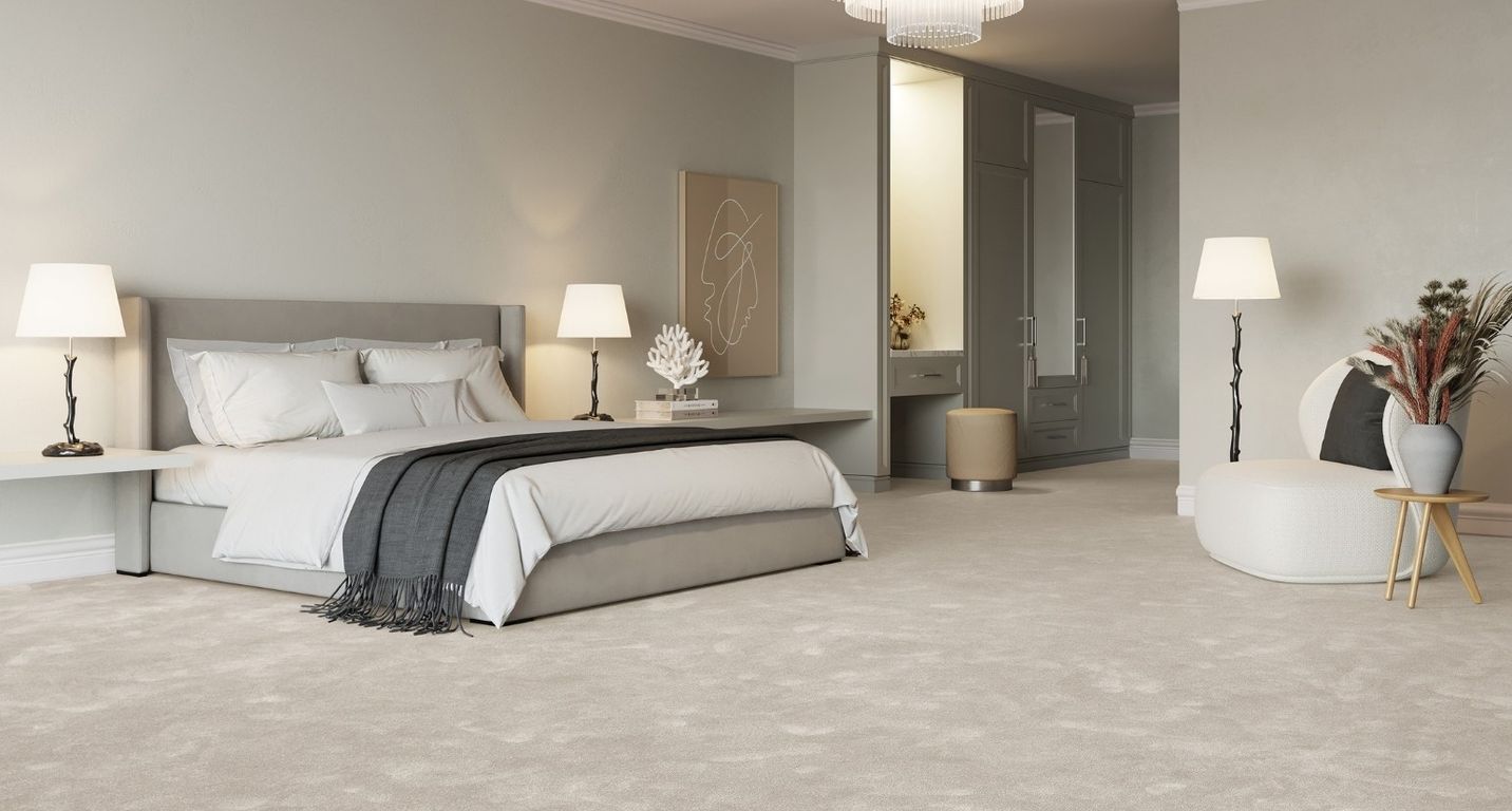 Moquette velours OBSESSION, col beige, rouleau 4.00 m