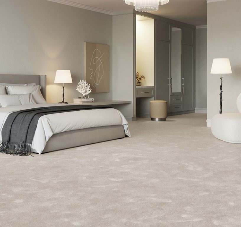 Moquette velours OBSESSION, col beige, rouleau 4.00 m