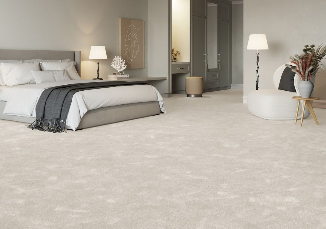 Moquette velours OBSESSION, col ecru, rouleau 4.00 m