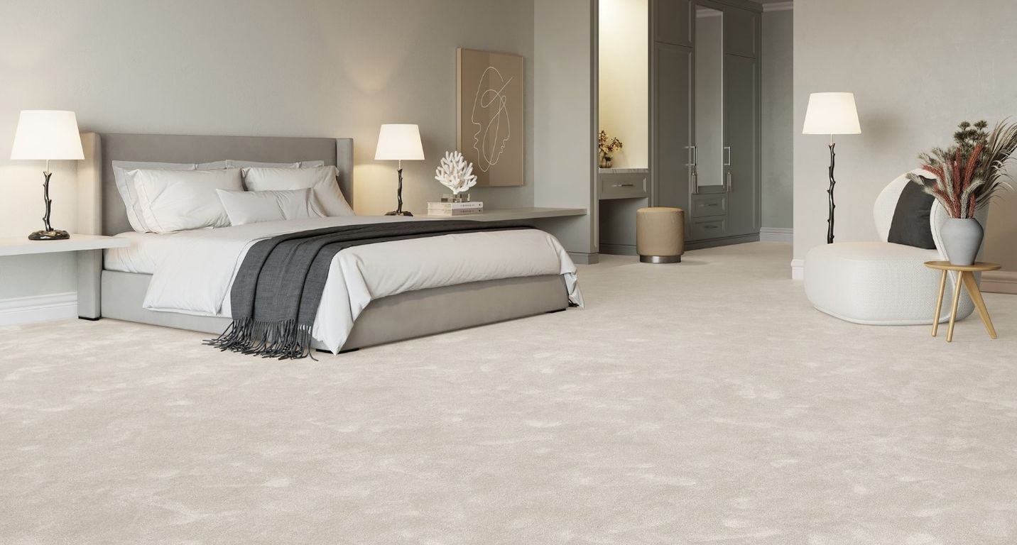 Moquette velours OBSESSION, col ecru, rouleau 4.00 m