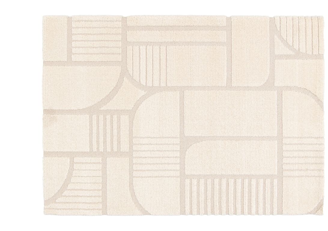 Tapis GROUND  , géométrique  Beige