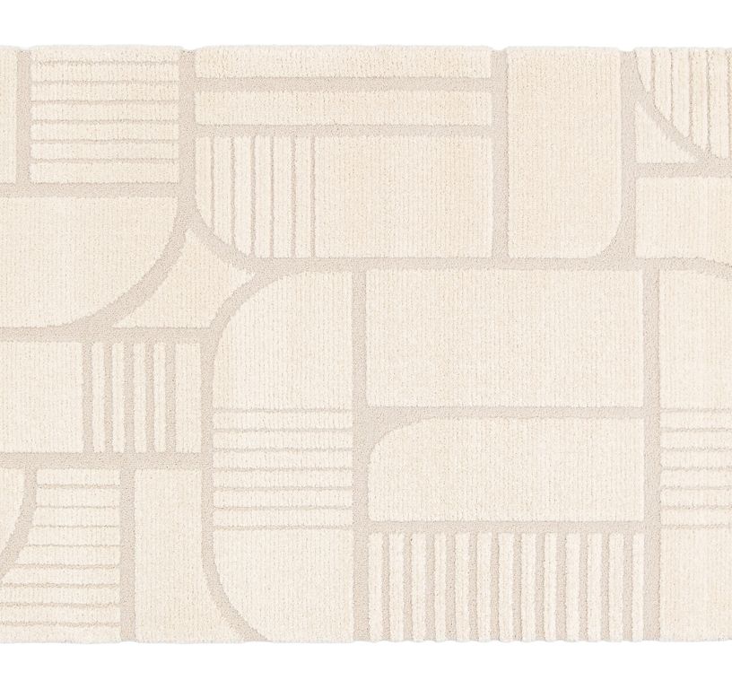 Tapis GROUND  , géométrique  Beige